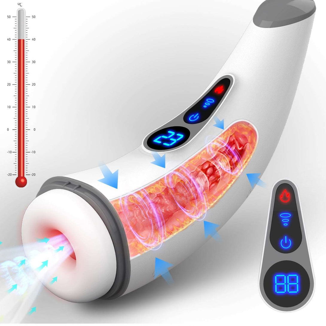 007 PRO 9-Frequency Suction 9-Frequency Vibration Heating and Sound-Enabled Male Masturbator Lurevibes