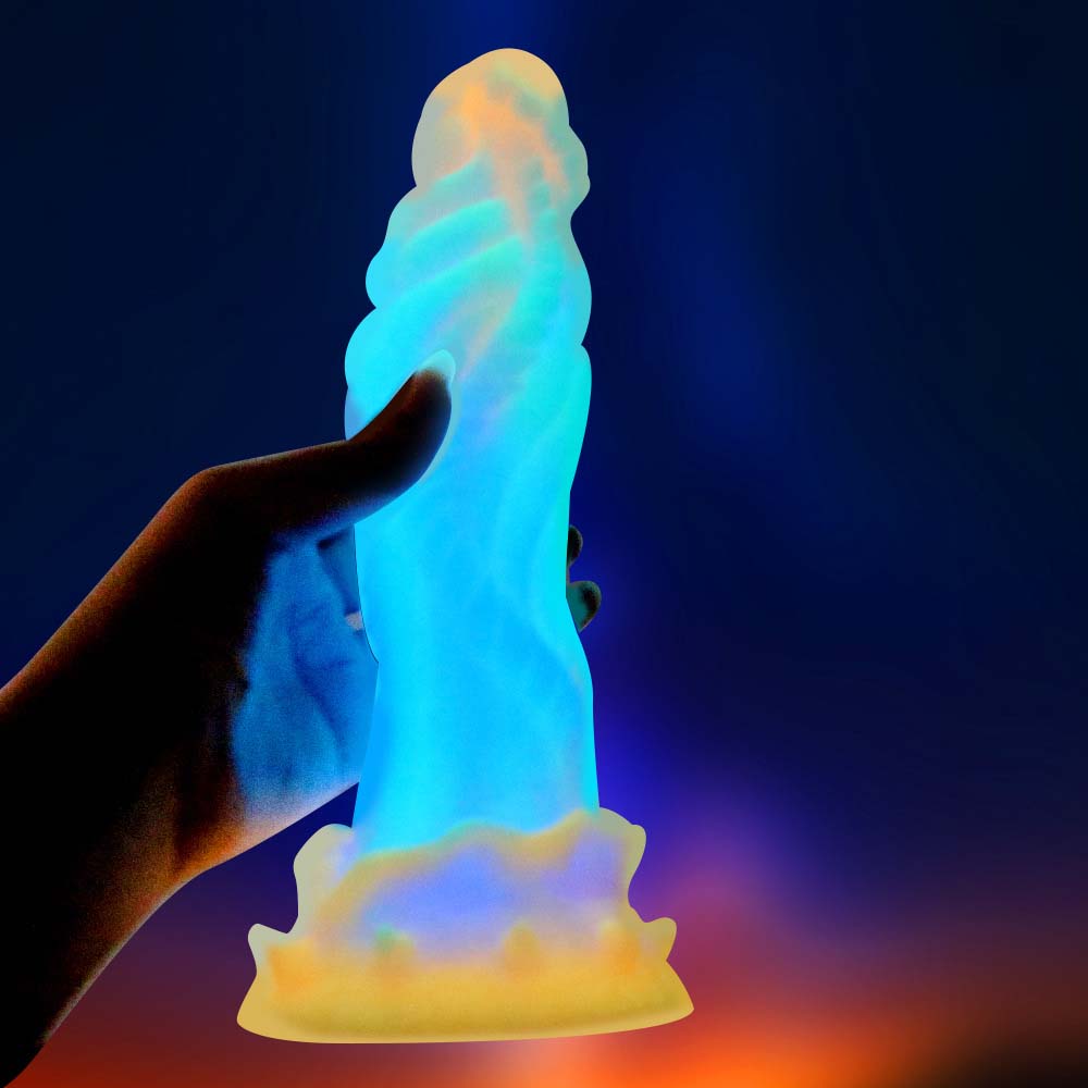 Fluorescent Silicone Butt Plug Dildo Lurevibes