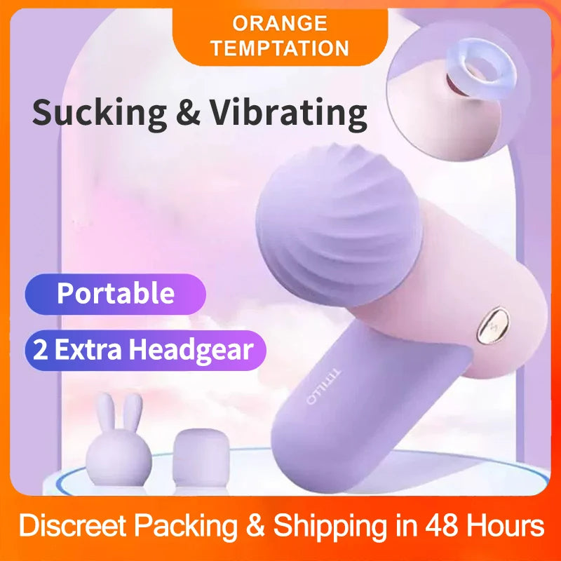 2 in 1 Sucking Av Wand Vibrator For Women Lurevibes