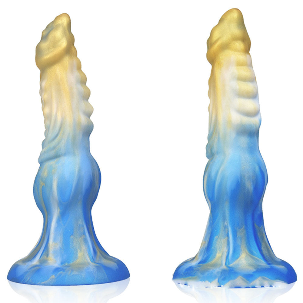 Alien Dildo Mixed Color Liquid Silicone Allovers Dildo Sex Toys Lurevibes