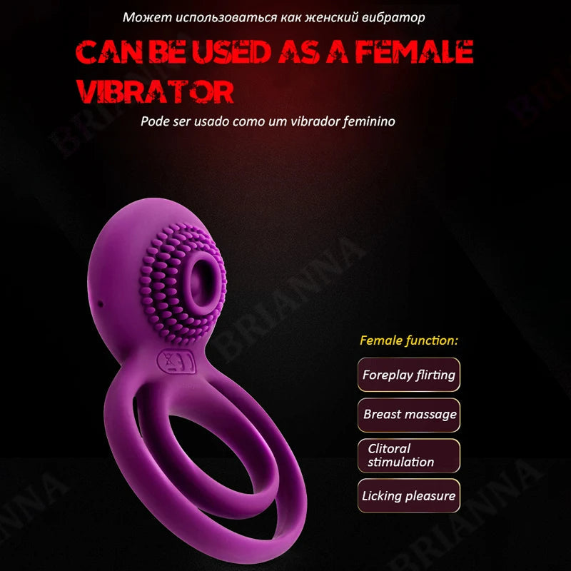 Lurevibes - Male Cock Masturbation Vibrating Penis Ring Lurevibes