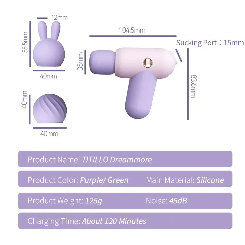 2 in 1 Sucking Av Wand Vibrator For Women Lurevibes