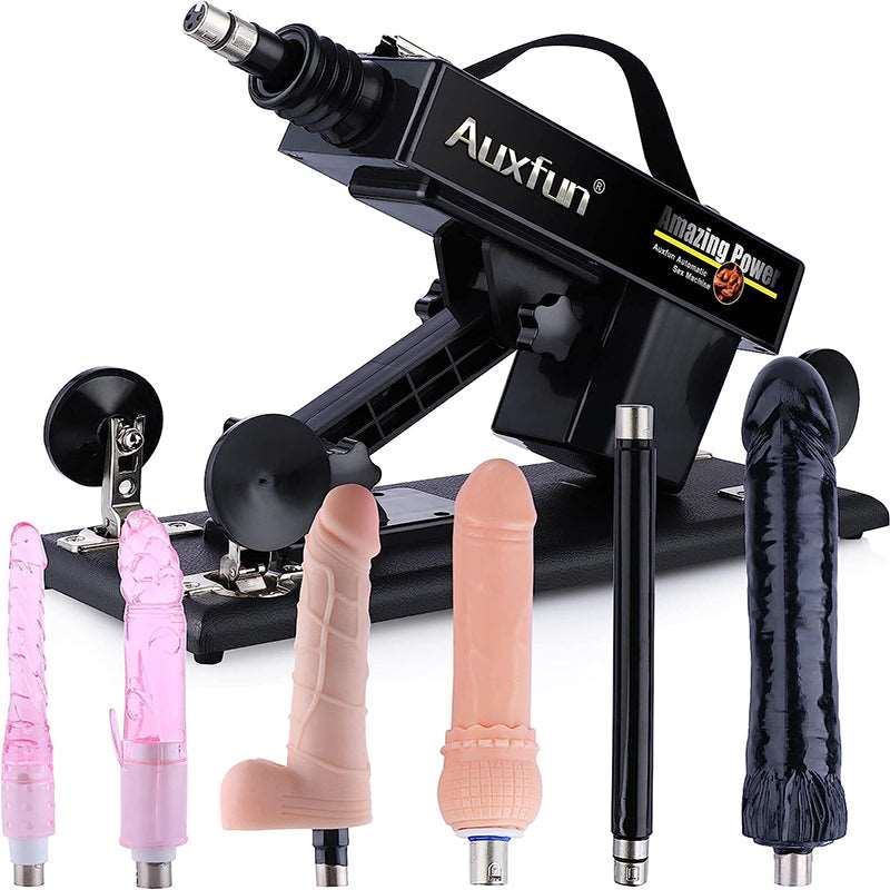 Lurevibes - Automatic Sex Machine Sex Toys,Thrusting Machines for Men Women,Love Machine Device Gun with 6 Attachments Lurevibes