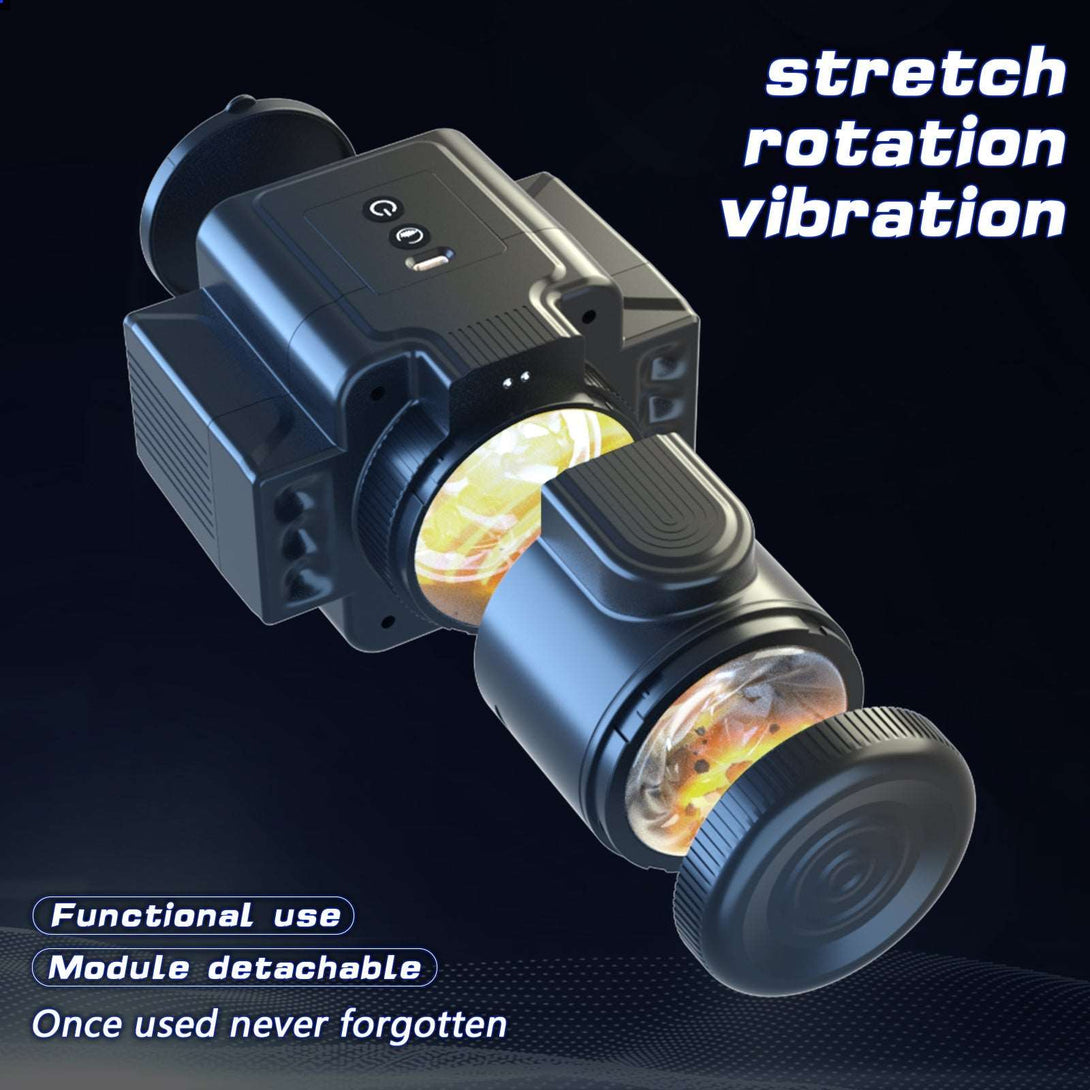 Lurevibes- Camera 7-Speed Rotating Vibrating Male Masturbator Lurevibes