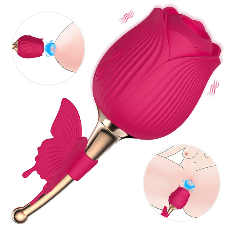 Lurevibes - Rose Shape Vaginal Vibrator Stimulation G-spot Sex Toys For Women Lurevibes