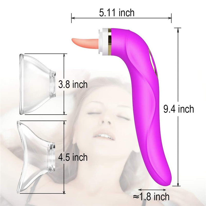 Lurevibes- Clitoral Sucking Licking Vibrator, G Spot Tongue Vibrator Lurevibes