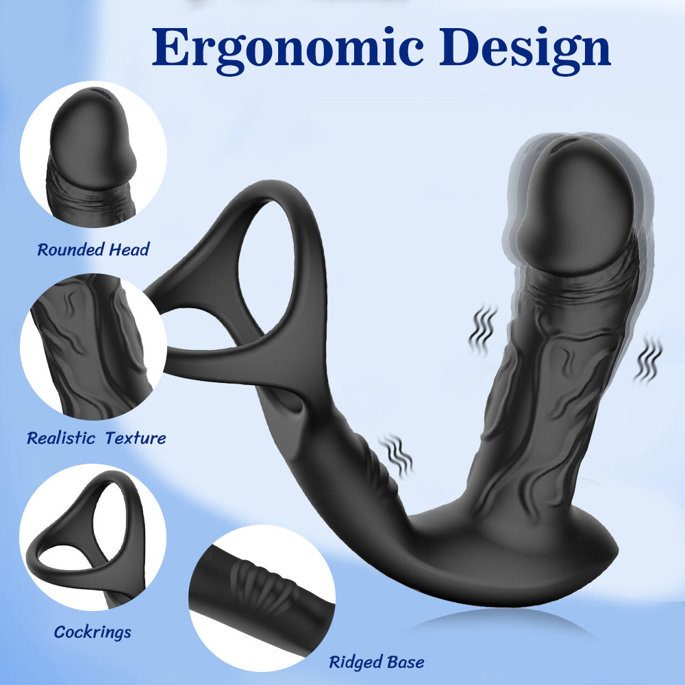 Joseph App / Wireless Remote Control Vubrating Prostate Massager & Cock Rings Lurevibes