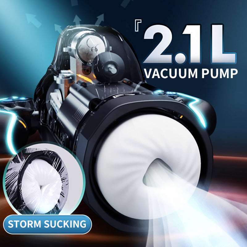 Deluxe Vibrating Sucking Heating Male Masturbator Lurevibes