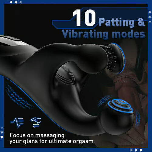 Lurevibes - SWEENEY 10 Patting & 10 Vibrating Male Vibrating Glans Trainer Stimulator Lurevibes