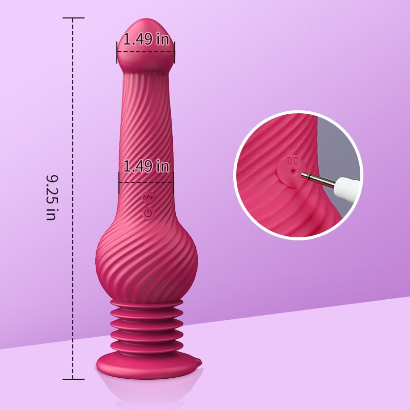 Knot Monster 10 Thrusting Vibrating Huge Dildo 9.25 In Lurevibes