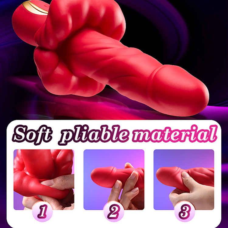 Lurevibes 360° Rotating Bead Telescopic Masturbation Vibrator Lurevibes