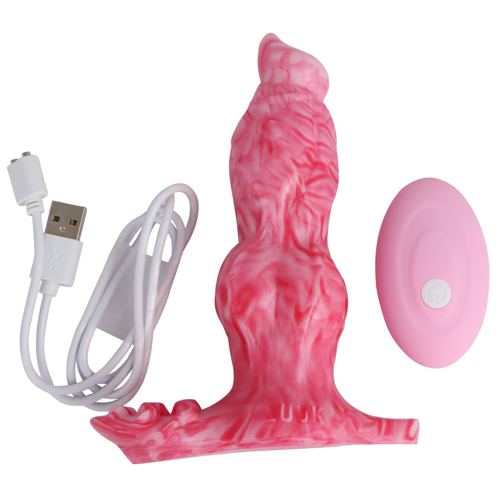 Remote Control Vibrating Dildo Clit Stimulate Anal Plug Lurevibes