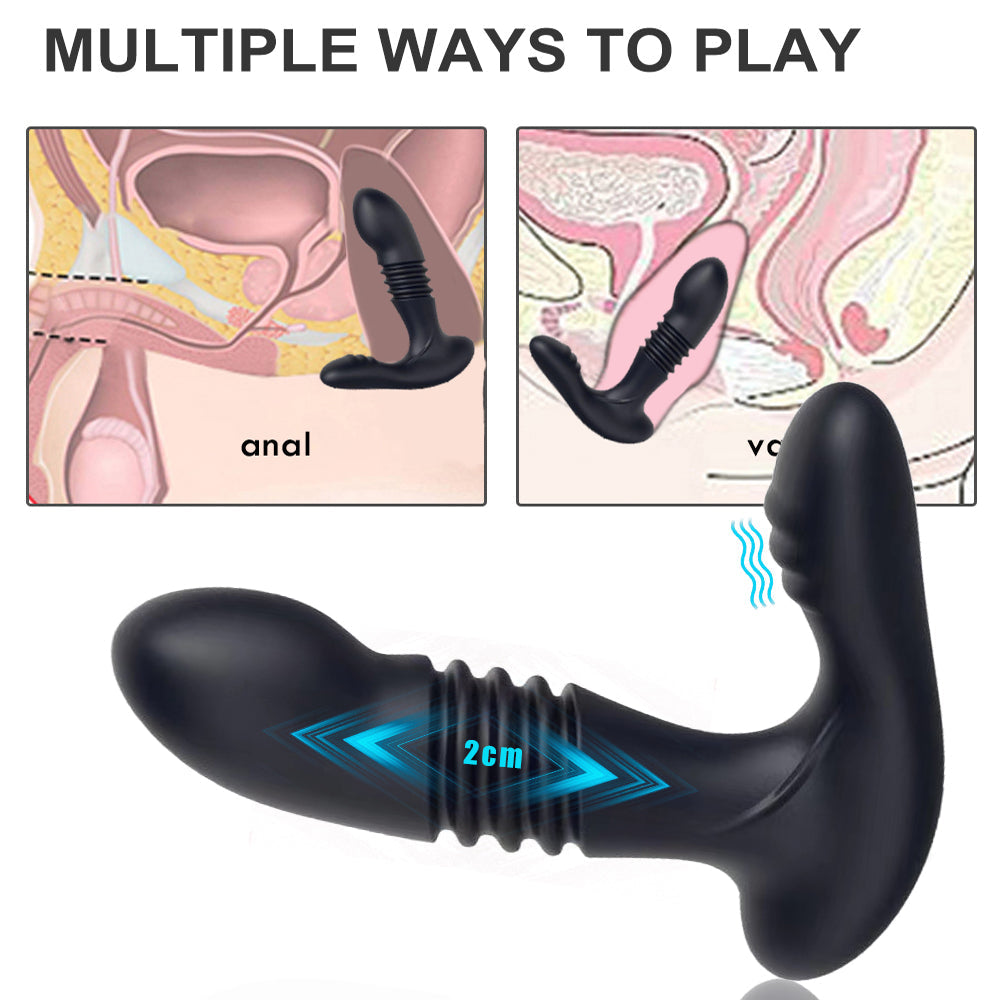 Lurevibes - Men's Retractable Prostate Anal Plug G-point Stick Vibrator Lurevibes