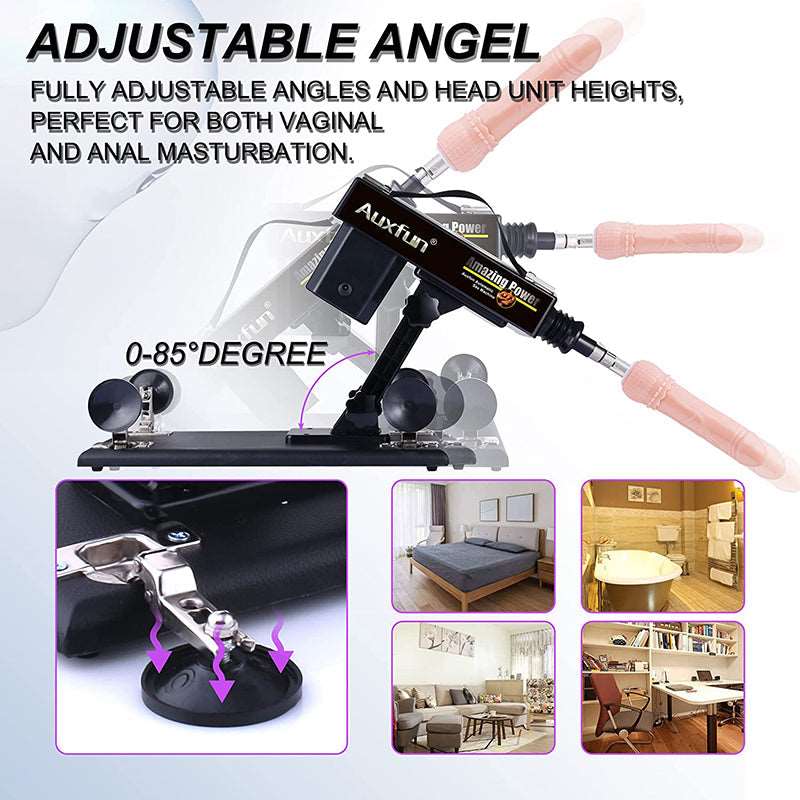 Lurevibes - Automatic Sex Machine Sex Toys,Thrusting Machines for Men Women,Love Machine Device Gun with 6 Attachments Lurevibes