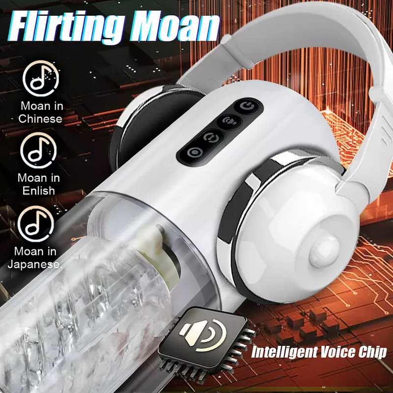 10-Frequency Rotating 10-Frequency Retractable Male Masturbator Lurevibes