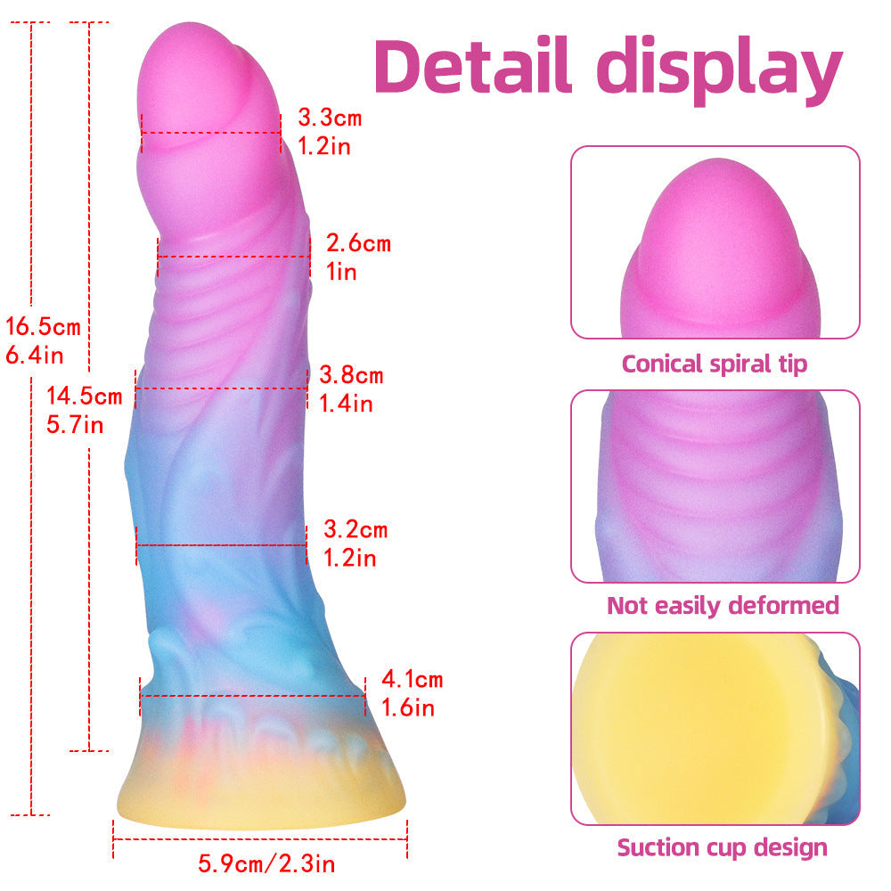 6.4 Inches Super Soft Luminous Fantasy Dildo Lurevibes