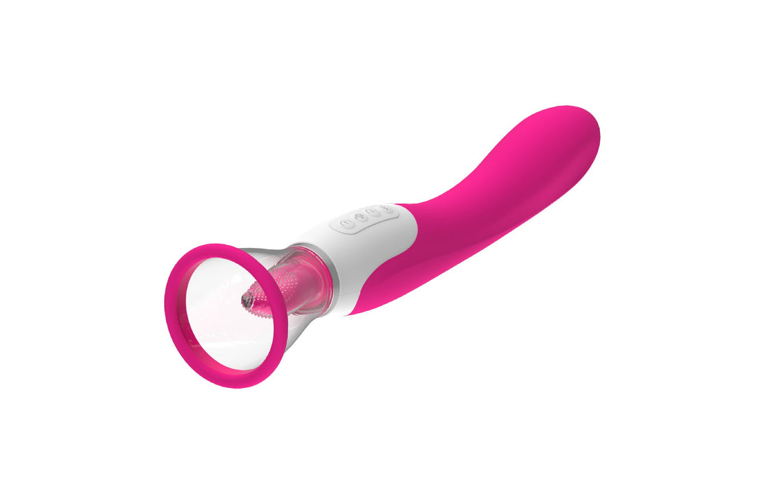 Lurevibes- Hard Rock Vibrating Rod Female Masturbator Vibrating Av Bead Rotating Rod Automatic Heating Sucking Tongue Licker Pluggable Device Lurevibes