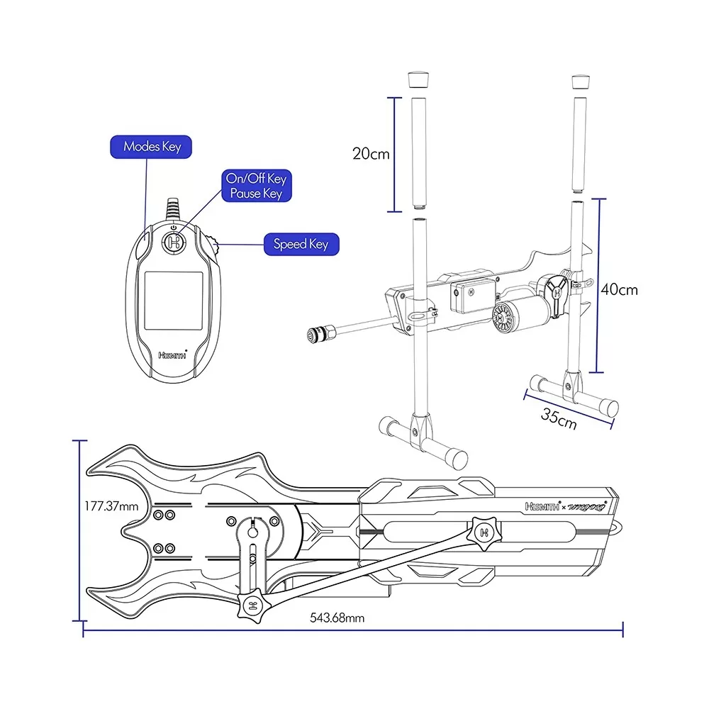 Hismith & Wildolo Intellgent APP Controlled Premium Sex Machine With KlicLok System Lurevibes