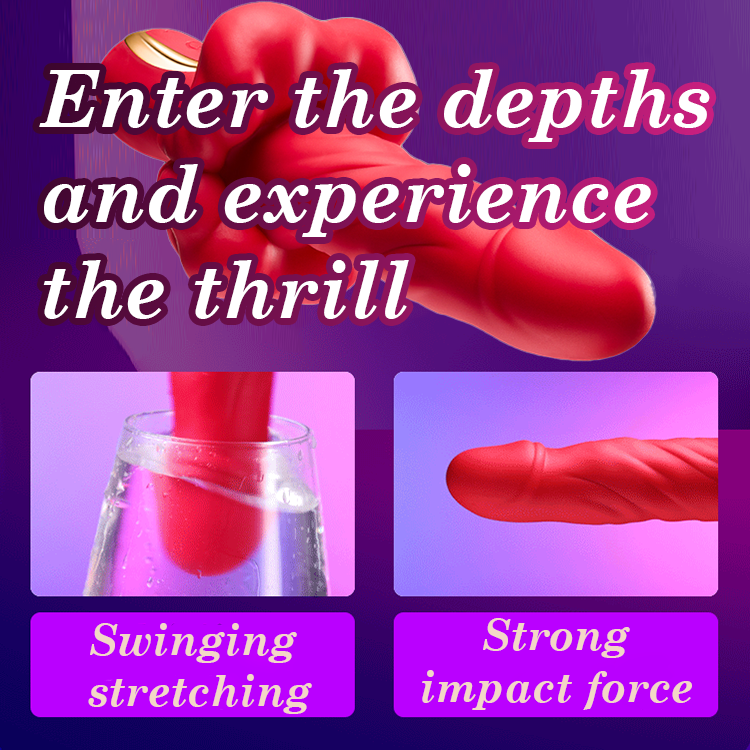 Lurevibes 360° Rotating Bead Telescopic Masturbation Vibrator Lurevibes