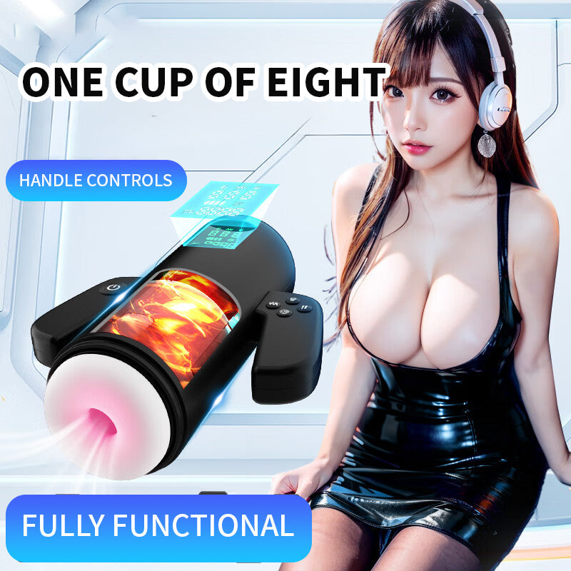 E-Sports Cup Telescopic Sucking Vibrating Heating Masturbation Cup Lurevibes