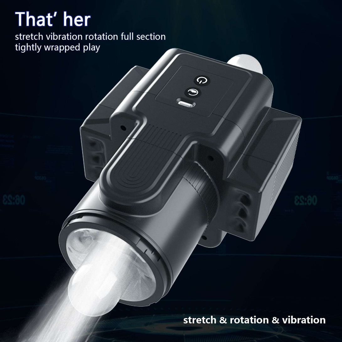 Lurevibes- Camera 7-Speed Rotating Vibrating Male Masturbator Lurevibes