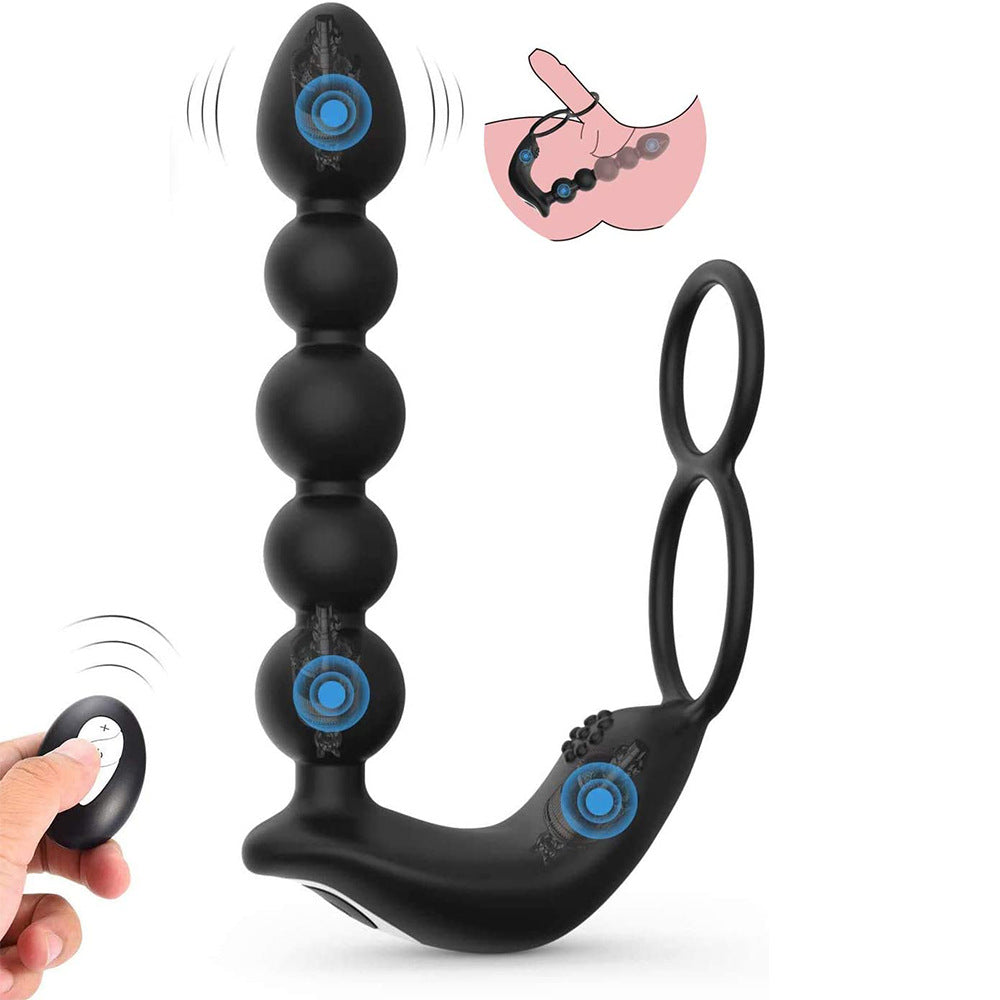 Lurevibes - Butt Plug Anal with Penis Ring Rechargeable Vibrator Waterproof Prostate Massager Lurevibes