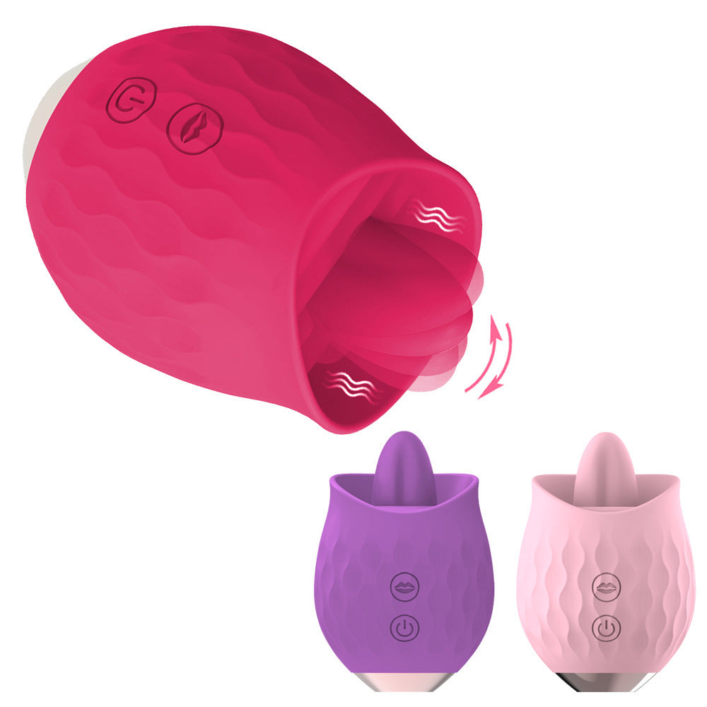 Lurevibes -Rose Toy Vibrator For Wome Clitoral Tongue Licking Vibrator Lurevibes