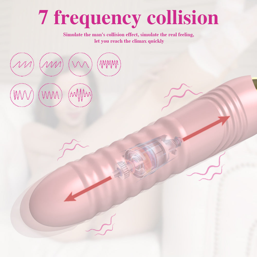 Lurevibes- New Rose Toy Warming G-spot Tongue Licking Vibrator Lurevibes