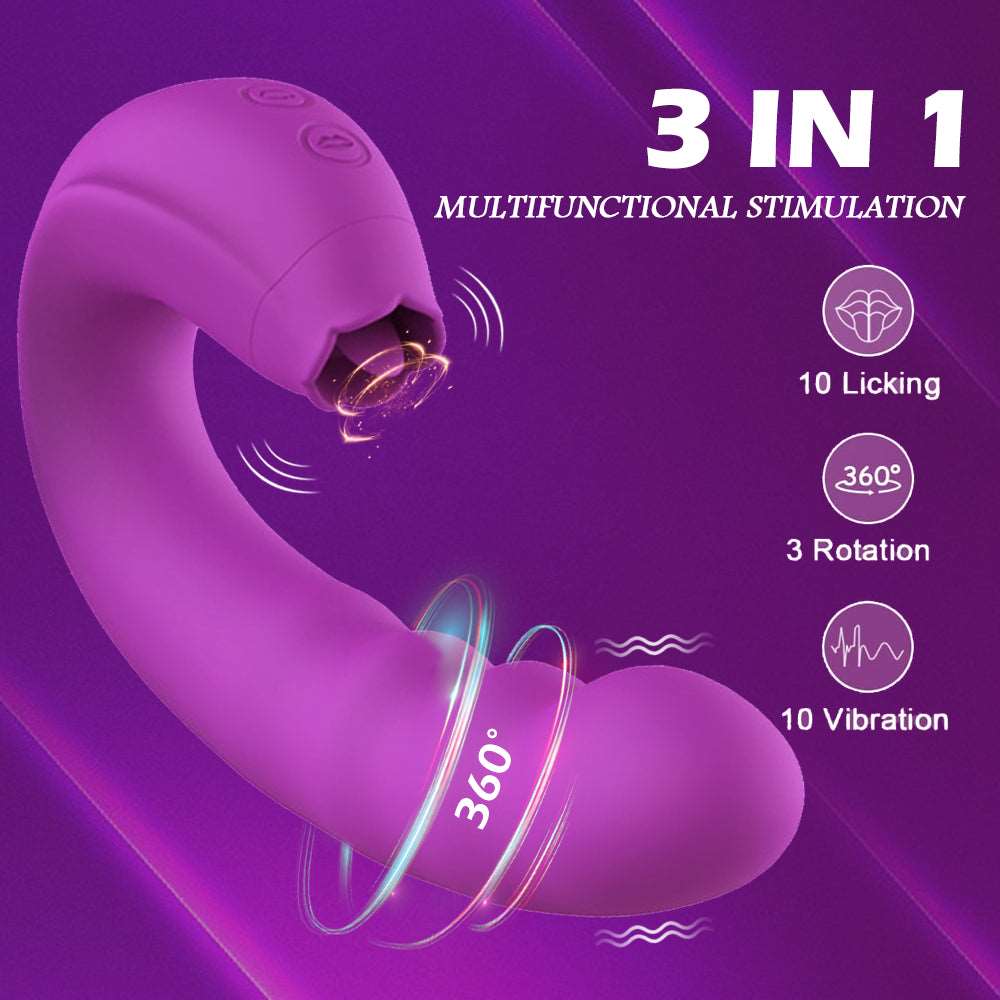 Lurevibes - 3 In 1 Female Clitoris Breast G-spot Stimulator Lurevibes