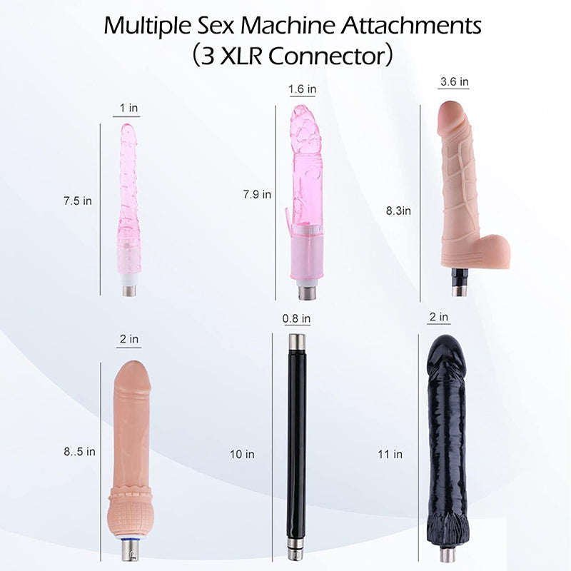 Lurevibes - Automatic Sex Machine Sex Toys,Thrusting Machines for Men Women,Love Machine Device Gun with 6 Attachments Lurevibes