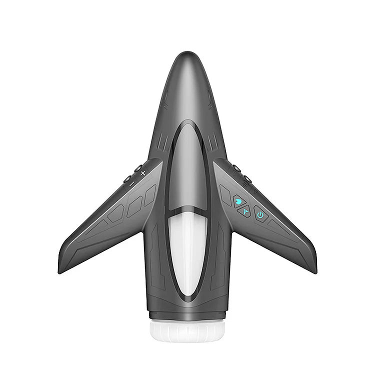 Jet Fighter Retractable Vibrating Heated Male Masturbator Lurevibes