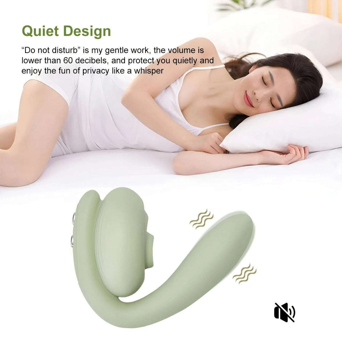 2-in-1 Clit Sucking Vibrator for Double Pleasure Lurevibes