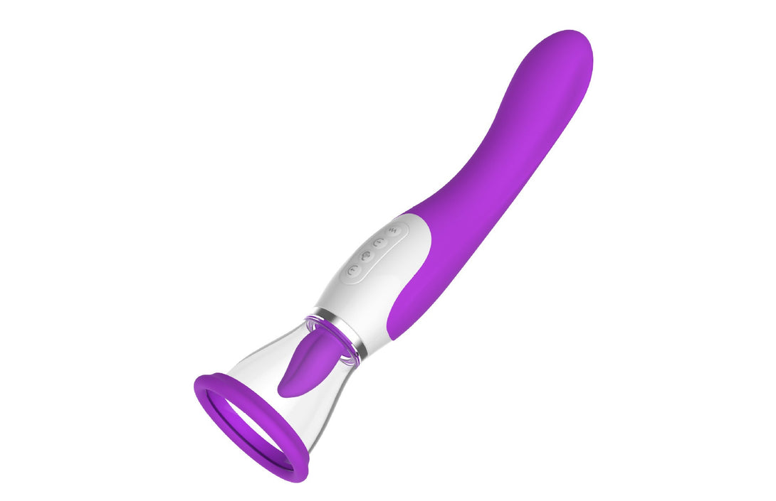 Lurevibes- Hard Rock Vibrating Rod Female Masturbator Vibrating Av Bead Rotating Rod Automatic Heating Sucking Tongue Licker Pluggable Device Lurevibes