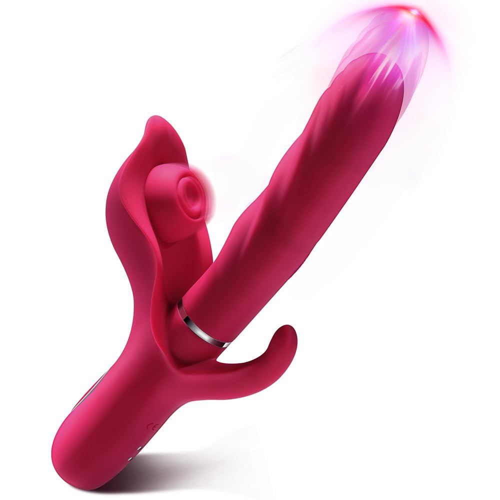 Telescopic Vibrator Clitoris Stimulator Vagina G-Spot Massager Silicone Dildo Masturbator Lurevibes