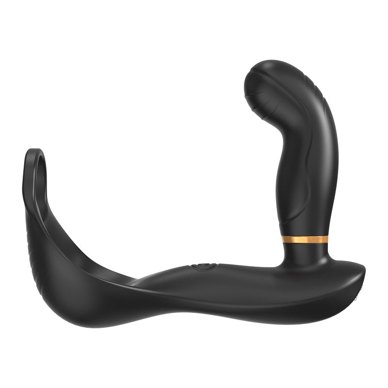 7 Vibrating & Pulsating Balls Teasing Butt Plug with Cock Ring Lurevibes