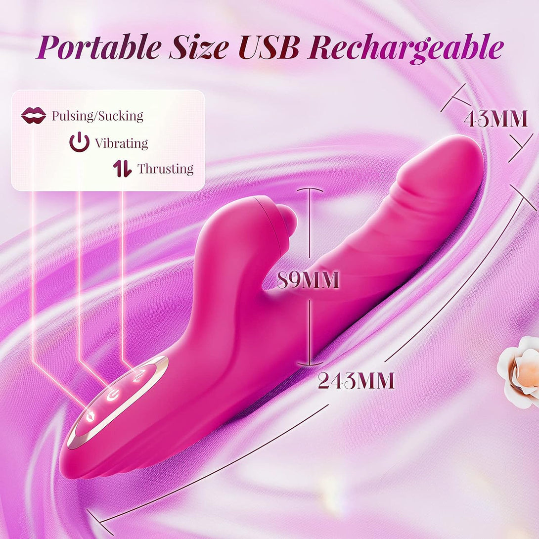 Thrusting Dildo Rabbit Vibrator G-spot Vibrator for Women Lurevibes