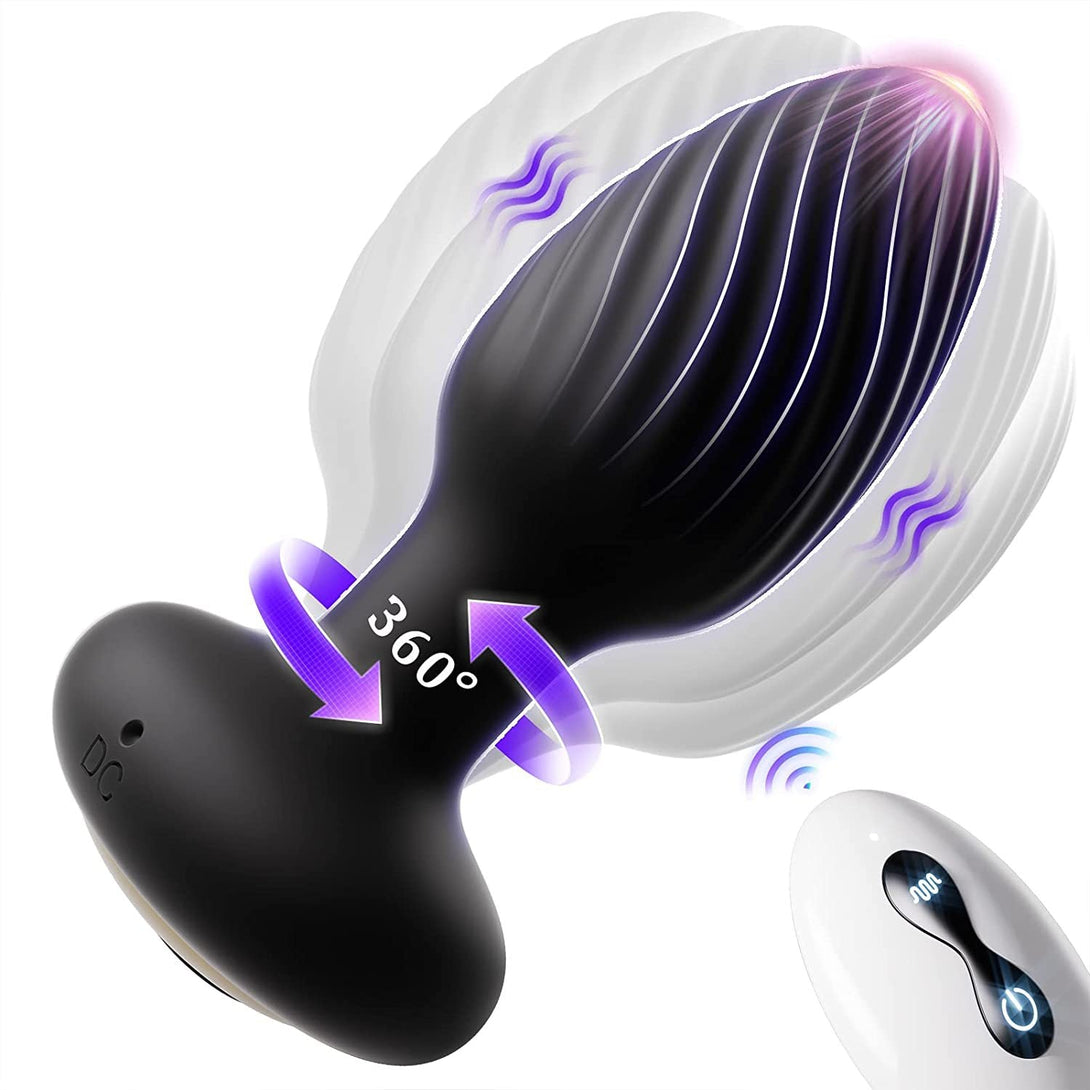 Noah - Wireless Remote Control Rotating & Vibrating Male Prostate Massager Lurevibes