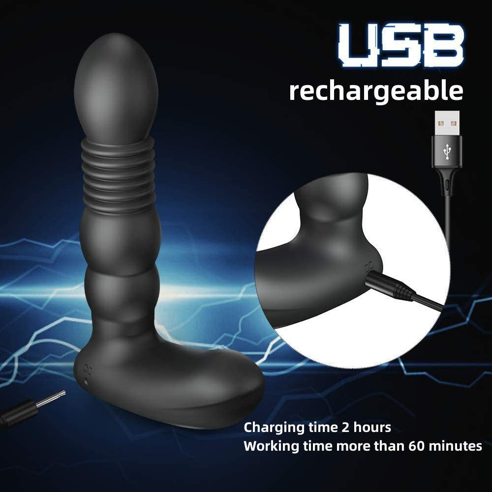 Telescopic Vibrator Remote Control Prostate Massager Male Female Masturbator Lurevibes