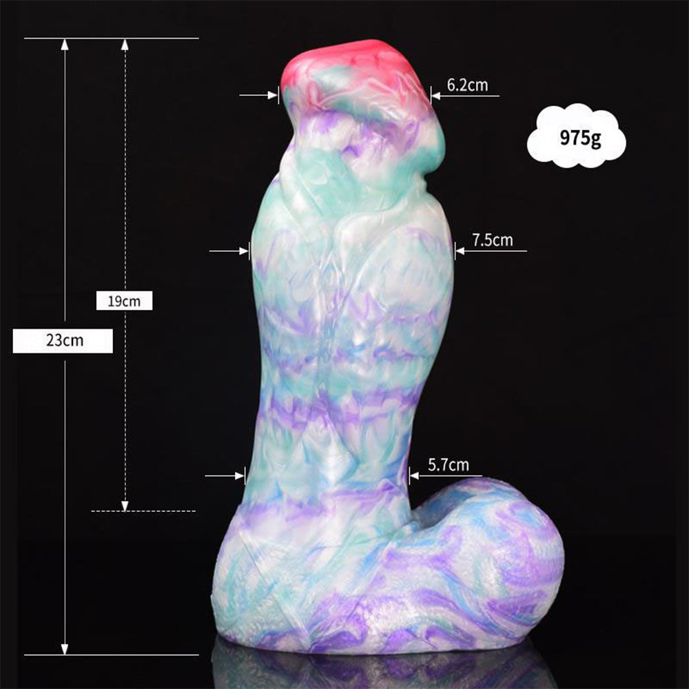 Colorful Soft Mushroom Head Silicone Artificial Dildo Lurevibes