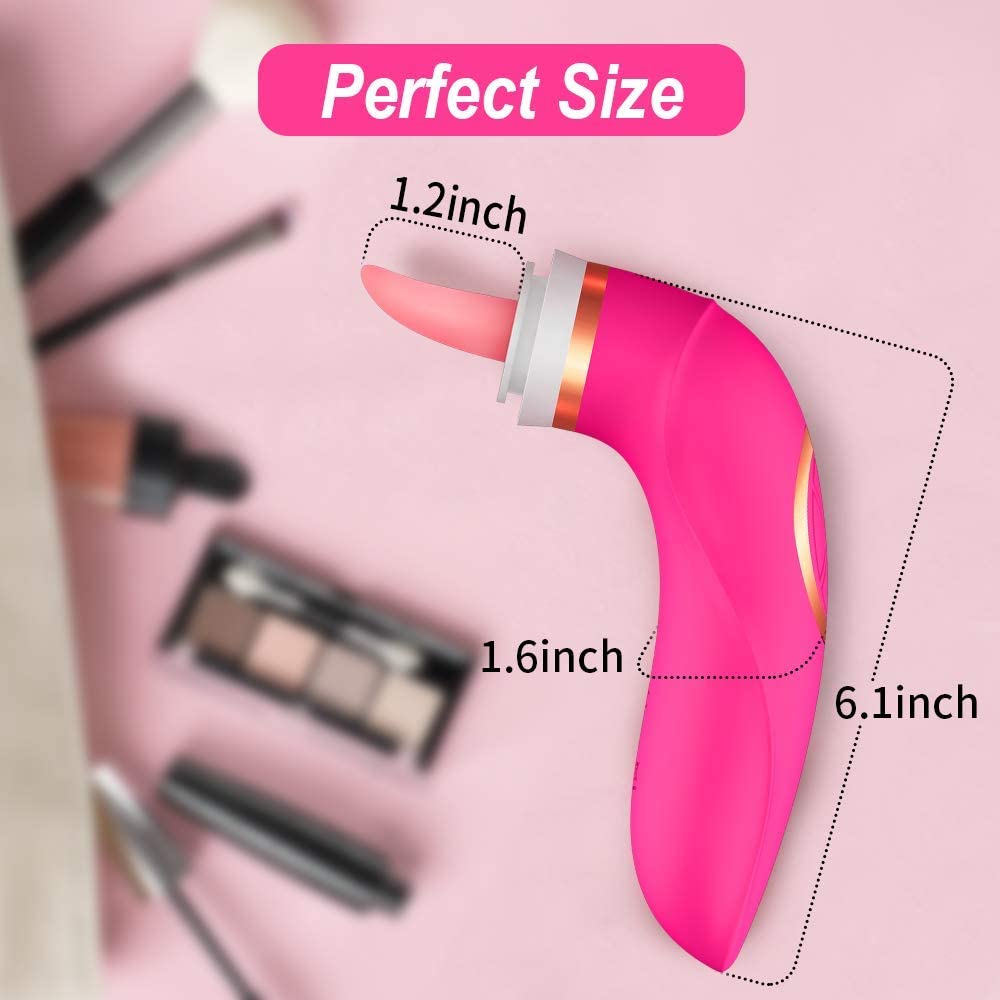 Lurevibes- Clitoral Sucking Licking Vibrator, G Spot Tongue Vibrator Lurevibes