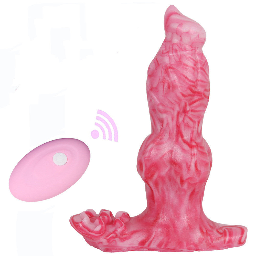 Remote Control Vibrating Dildo Clit Stimulate Anal Plug Lurevibes