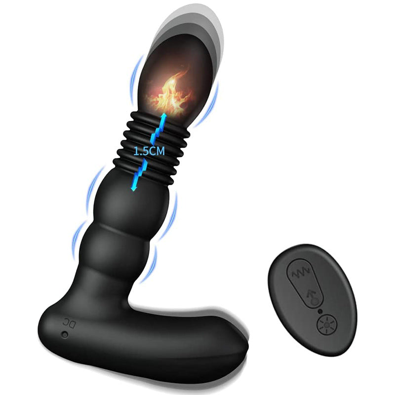 Telescopic Vibrator Remote Control Prostate Massager Male Female Masturbator Lurevibes