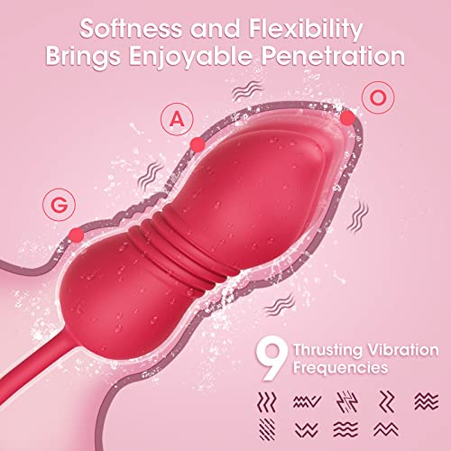 Lurevibes - Rose Toy Vibrator Female Telescopic Egg Jumping  Tongue Licker Sex Toys Lurevibes