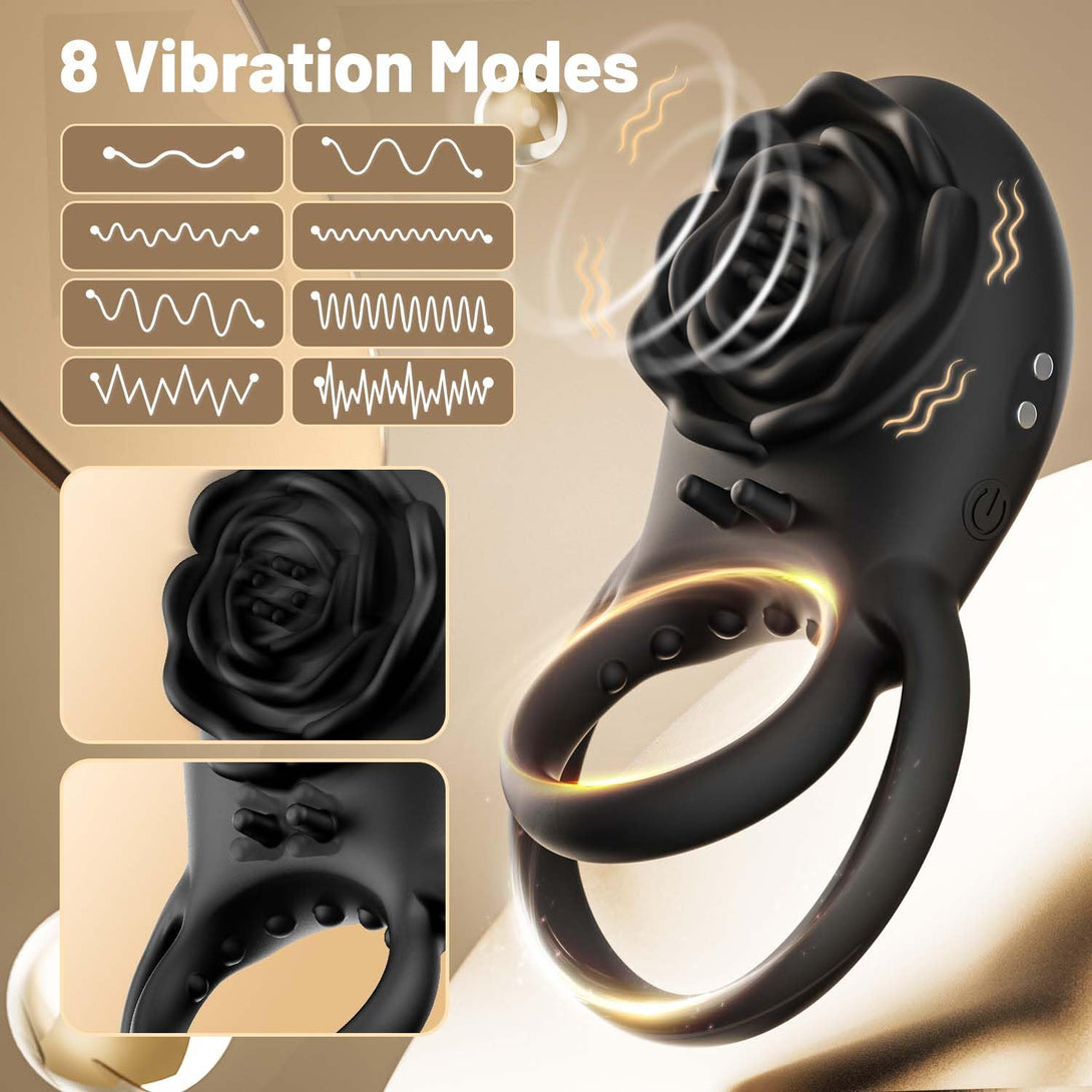 Lurevibes - Rose Clitoral Stimulator Couples Sex Toys for Men Women Pleasure Lurevibes