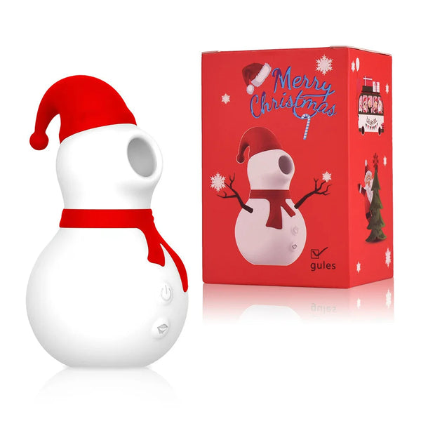 Christmas Snowman Vacuum Powerful Sucking Vibrator Lurevibes