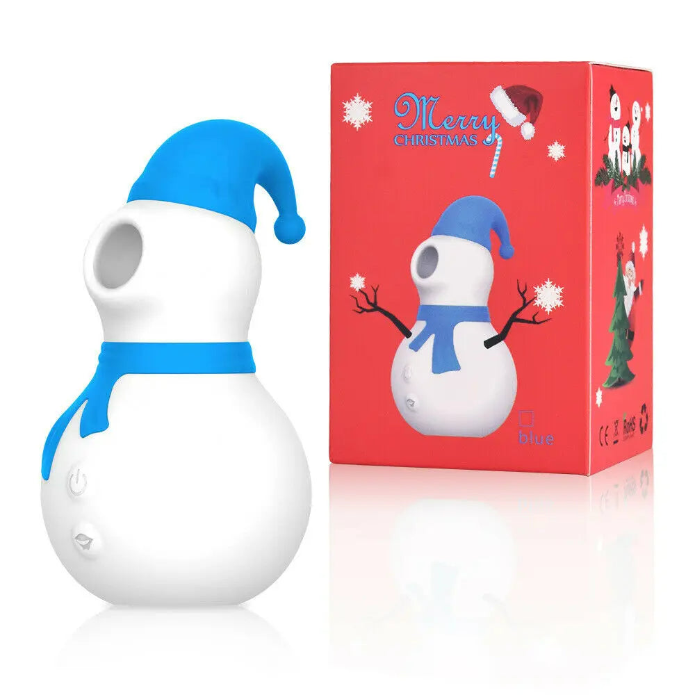 Christmas Snowman Vacuum Powerful Sucking Vibrator Lurevibes