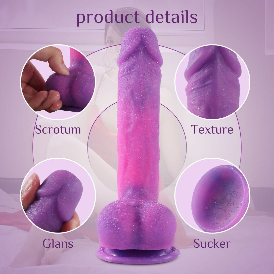 Powerful Sucker Dildo Simulated Double-Layer Hardness 8.26 Inch Lurevibes