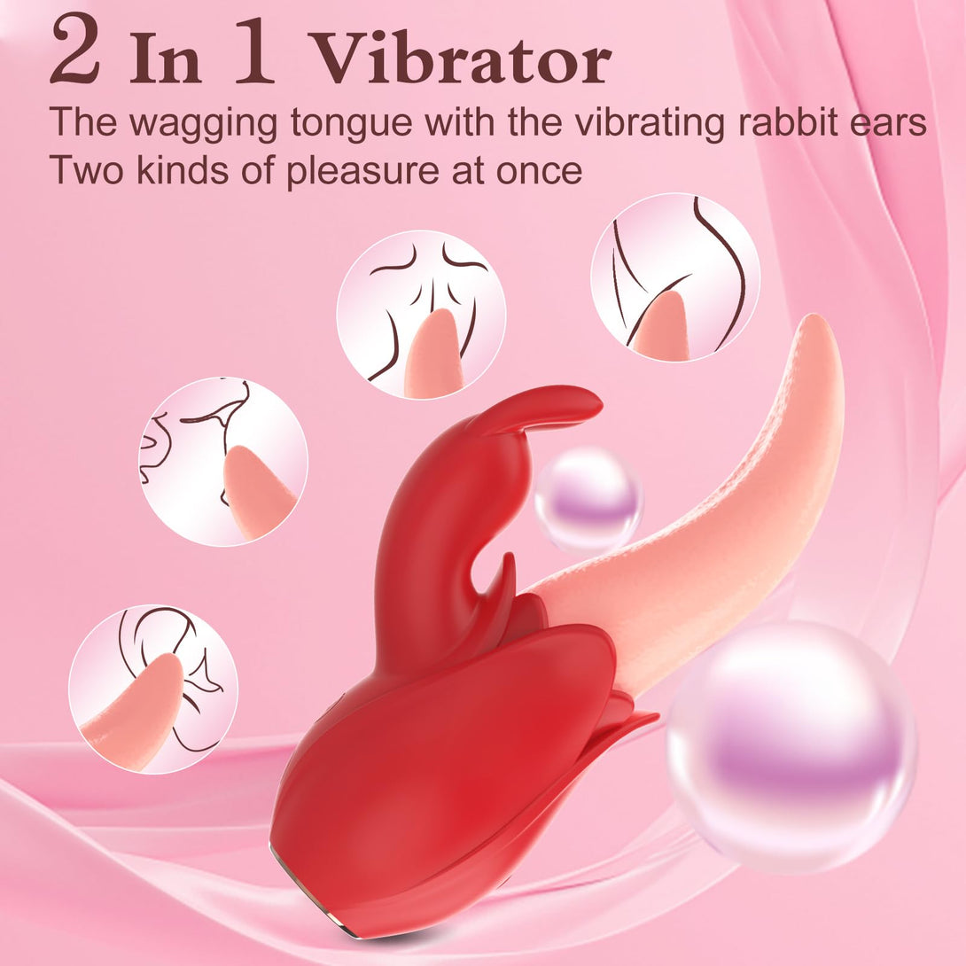 Lurevibes- Rose Rabbit Vibrator for Women Lurevibes