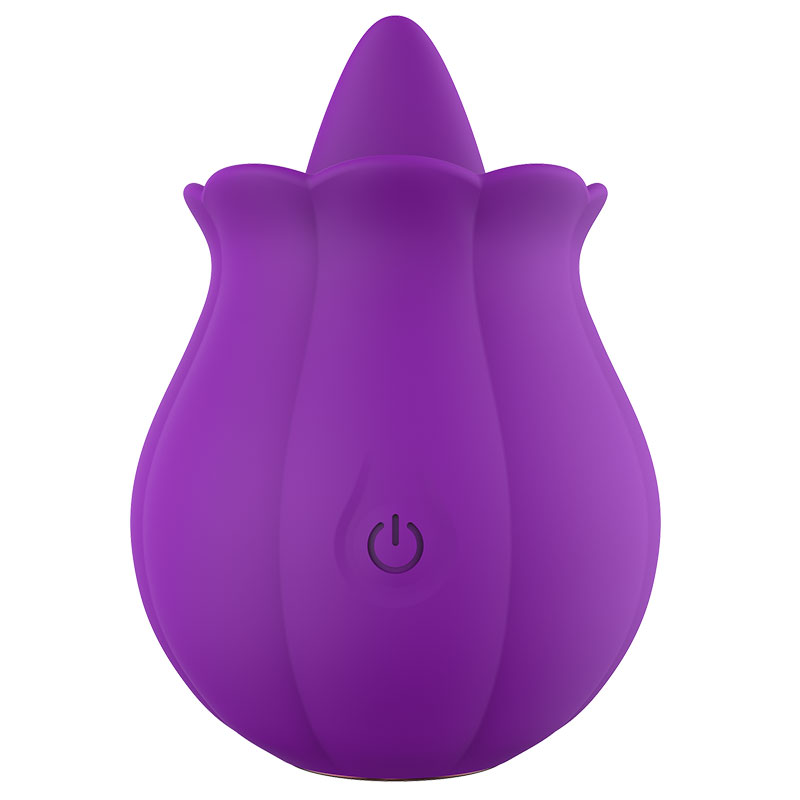 Lurevibes -10 Speeds Vibrating Rose Shape Tongue Licking Vibrator For Women Lurevibes