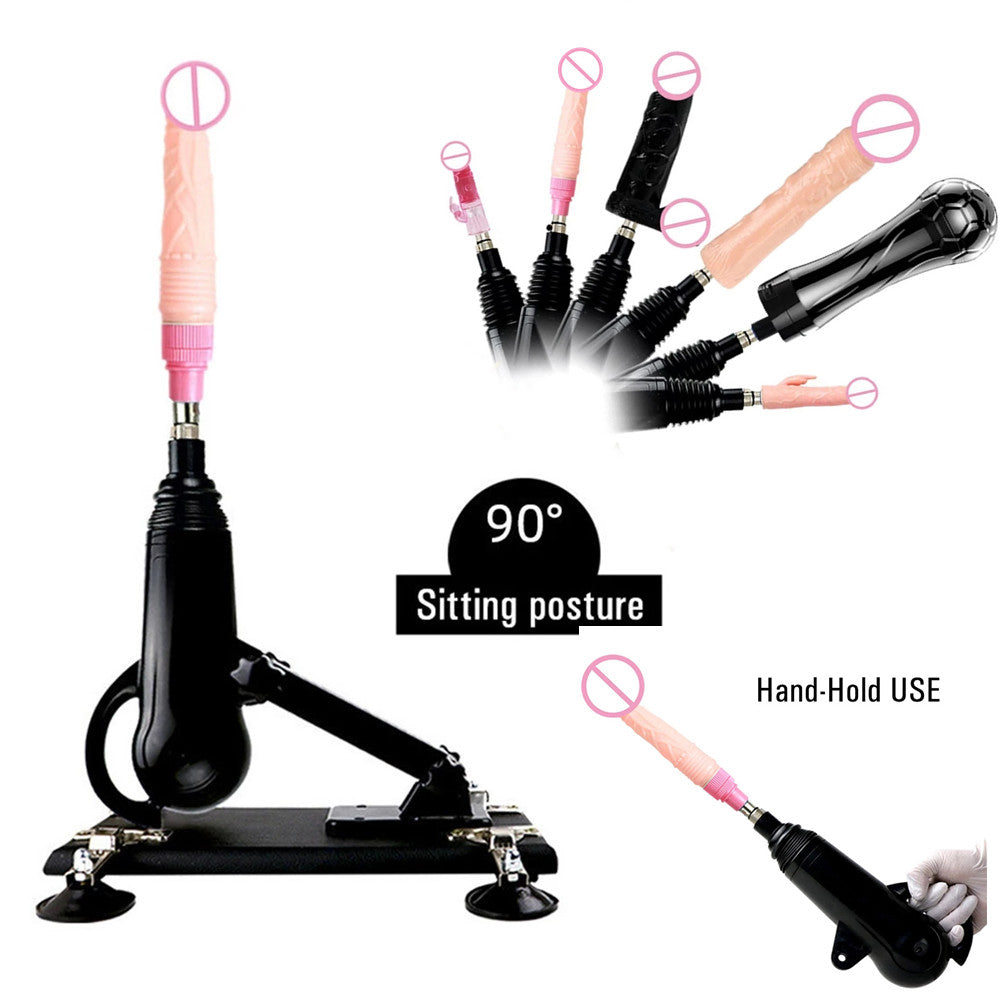 Lurevibes - Automatic Sex Machine With Dildo Strong Motor Masturbator Black Love Machines Lurevibes